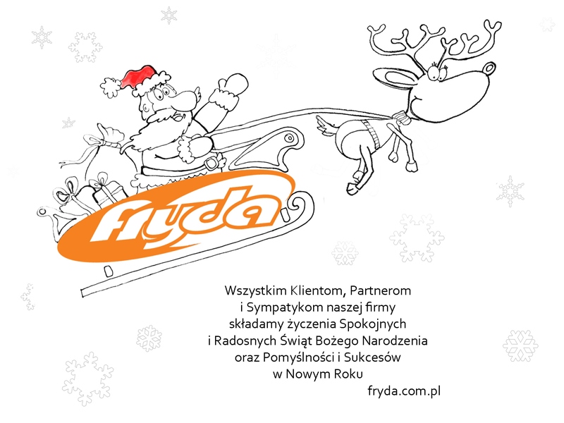 Najlepsze życzenia świąteczne od firmy FRYDA.COM.PL